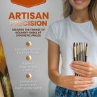 Medici Series - Round Watercolor Brushes  7 Pieces   Kolinsky Sable Performan   