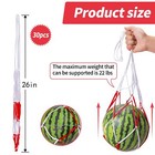 30 Packs Watermelon Hammock Mesh Bags 2 Colors Melon Hanging Net Bag Heavy Duty