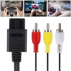 Lot N64 Snes Gamecube Rca Av Tv Audio Video Stereo Cable Cord For Nintendo 64