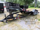 New 2026 7 X 20 14k Flatbed Steel Deck Power Tilt Equipment Car Hauler Trailer