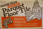  1  6 x6  Color Tile Usa 1970 Honey Rustic Oak Waxed Wood Parquet 7 Finger Strip