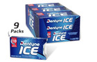 Dentyne Ice Peppermint Sugar Free Gum 9 Packs Of 16 Pieces  144 Total Pieces 