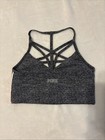 Victoria s Secret Pink Ultimate Strappy Sports Bra In Marled Gray