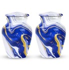 Abstract Swirl Design Cremation Urn 10inch For Ashes Adult Male Urns For Human