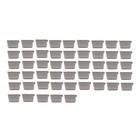 50pk Gray Cage Cups 1 Pint   16 Fl Oz Hanging Feed   Water Cups Chicken Poultry