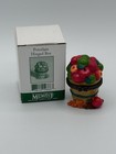 Porcelain Hinged Trinket Box Apples W fall Leaves Mini Apple Inside