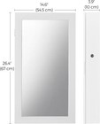 Wall-mounted Space Saving Jewelry Storage Organizer Lockable Jewelry Cabinet