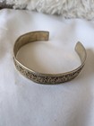 Tibetan Silver  Pantinated  Hand Made  Filigree Cuff 