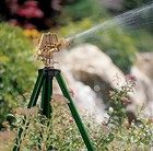 Adjustable Height Zinc Impact Tripod Sprinkler For Lawn   Garden Irrigation