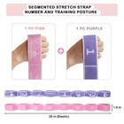 2 Pcs Kids Stretch Bands Dance Stretching Straps For Children Gymnastics Equi   