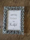 Enchante Ornate Jeweled Picture Frame  Sage Aqua Enamel Rhinestone 4x6 Beautiful