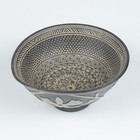 Korean Silla Earthenware Sgraffito Stamped Mishima Chawan                                                     