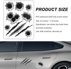 3d Bullet Hole Car Sticker  Ultra-realistic Fake Auto Body Scra Color  Style B