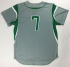 Russell Athletic Concord Minutemen Two Button Baseball Jersey Men s L Gray Green