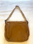 Vintage Made In Usa Brown Canvas Styled Laptop Messenger Bag