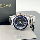 Bulova Marine Star 45mm Blue Dial Chronograph Men s Watch 98b301