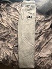Gap Men s Gray Logo Fleece Sweatpants Drawstring Elastic Waist M 32-30