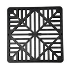 Nds 980g Square Drain Grate  Diamond Design  Fits 9-inch Catch Basin Drain Black
