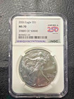 2026  1 American Silver Eagle Ngc Ms70 250th Anniversary First 50000 Strike 