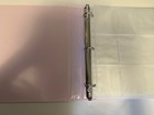 Pink 3 Ring Binder With 24 9 Pocket Pages For Sports Card trading Cards