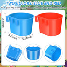 100 Pcs Cage Cups Chicken Feeder Cup 8 Oz Hanging Bird Food Water Bowl Coop Bunn