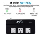 220v To 110v Step Down Voltage Converter 2-outlet 4 Usb Travel Adapter Converter