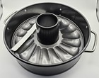 The Pampered Chef Springform Pan Set  1541 With Spatula  Bundt   Glass Bottom