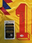 Pibe Carlos Valderrama Signed Autographed Colombia Soccer Jersey  Jsa Coa  Rare