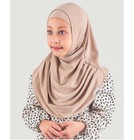 Firdevs Islamic Child Girl Practical Easy Amira Hijab Scarf   Bonnet Beige