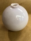 Antique Vintage Very Light Purple Lavender Milk Glass Lightning Rod Ball