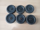 Vintage Tonka Ford Truck Set Of 6 Solid Rubber Tires For Parts