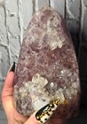 Stunning Aaa Collector   s Pink Amethyst Freeform     Self-standing Statement Piece