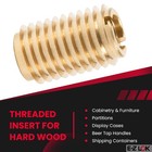 E-z Lok 400-510 Threaded Insert For Hard Wood  Brass Thread Inserts  