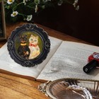 Antique Mini Picture Frames 3x3 Small Vintage Round Picture Frames Wallet Size C