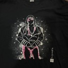 Wwe Bret Hitman Hart T Shirt Mens Xl Black Pink Japanese Katakana Wrestling