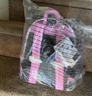 Loungefly Kuromi Mini Backpack Pink black Plaid Faux Leather Ent Earth Exclusive