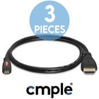 3 Pack 3 Ft Micro Hdmi Cable Male Type D Hdmi Cord 4k 1080p  Hdtv Gopro Camera
