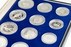 1984 Yugoslavia Sarajevo Winter Games Silver Proof Coin Set Of 15 W case 