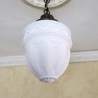 632c Antique Vintage 20 s 30s Ceiling Light Fixture Glass Hall Porch Pendant