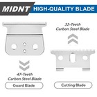 Replacement Blades For Andis T Outliner compatible With G go gto gtx White 