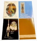 Vintage Macrame Pattern Instruction Books Lot Of 4 1970s Ephemera Craft