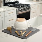 S t Inc  Dish Drying Mat  16    X 18     Absorbent Microfiber Kitchen Counter Mat  D