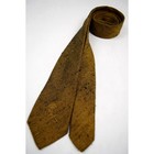 Countess Mara Necktie Vtg 50s 60s Woven Skinny Tie Gold Black Flecks 54 5 X 2 5