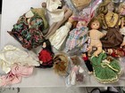 Vtg Doll Lot Mixed Assorted Estate Collection Vinyl Composite Porcelain Clothes