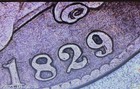 Nice 1829 7   9 Over 7 Capped Bust Half Dollar   Free Us Shipping