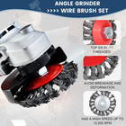 10pcs Wire Wheel For 4 1 2 Angle Grinder Wire Wheel Brush Cup Set With Threaded 