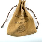Vintage First National Bank Highland Illinois Canvas Coin Bag Collectible Fdic