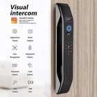 3d Face Recognition Fingerprint Password Smart Door Lock With Camera Security