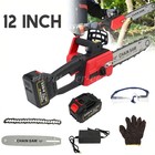 12  Cordless Chainsaw Brushless Electric Handheld Chain Saw 21v W battery charge