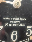 Seth Thomas Mark I - Deck Clock 1943 World War Ii Us Navy Bakelite - W mounting